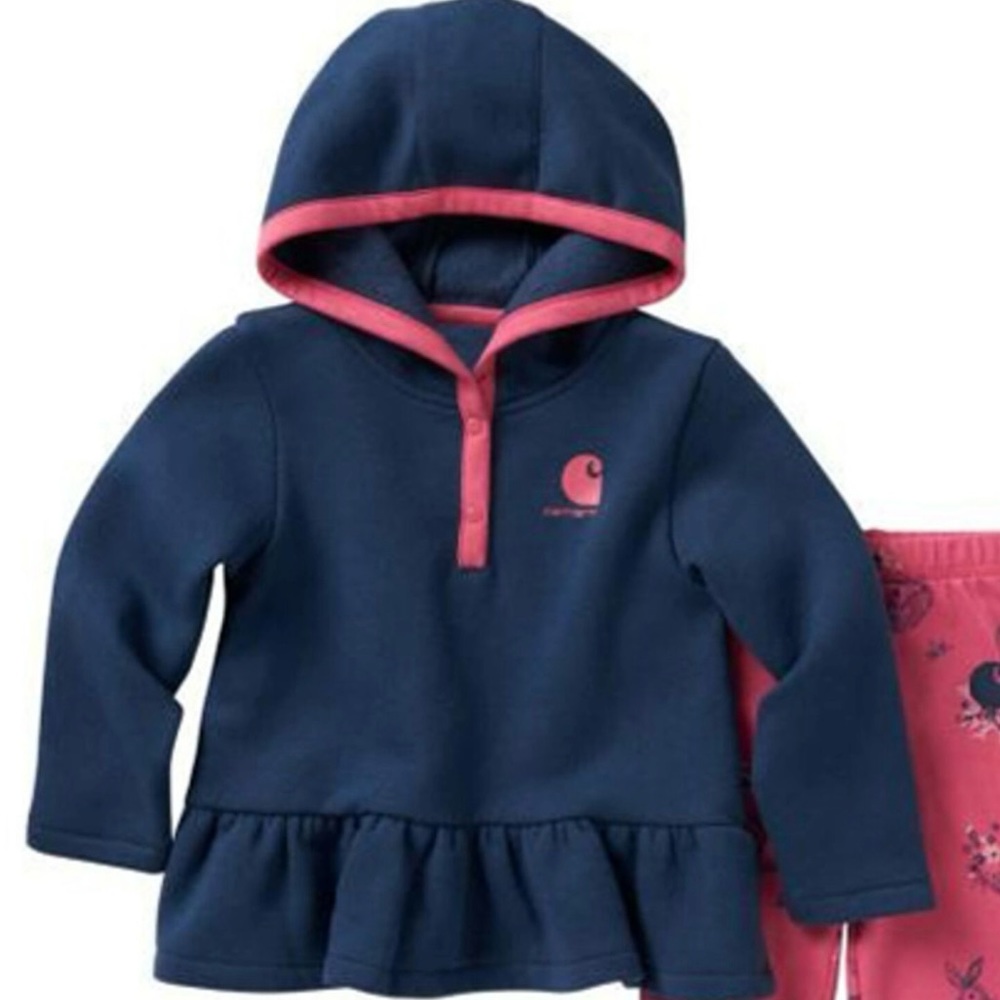 Carhartt Toddler Girls Hoodie (Top Only)